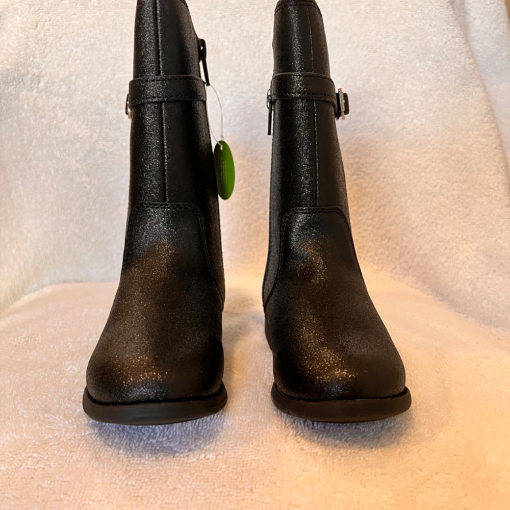 Stride Rite Toddler Size 8 Josephine Boot Black Glitter - Picture 4 of 4